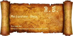 Meissner Bea névjegykártya